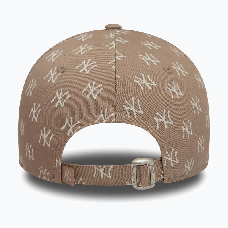 Жіноча бейсболка New Era Monogram 9Forty New York Yankees пастельно-коричнева 4