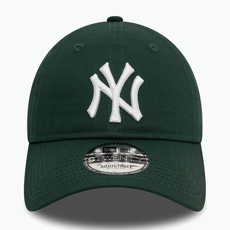 Бейсболка New Era League Essential 9Twenty New York Yankees темно-зелена 2