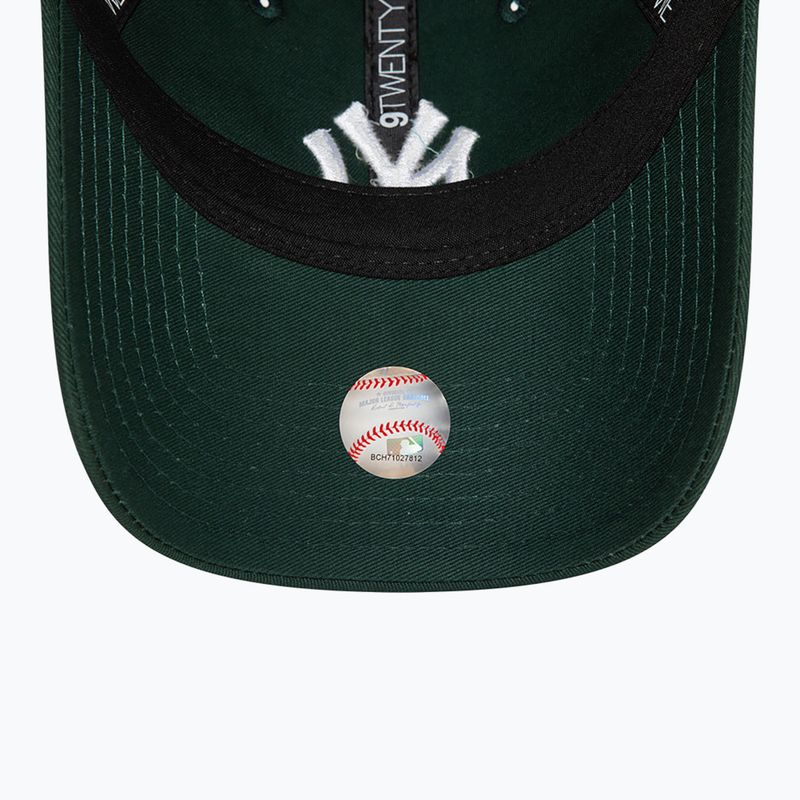 Бейсболка New Era League Essential 9Twenty New York Yankees темно-зелена 5