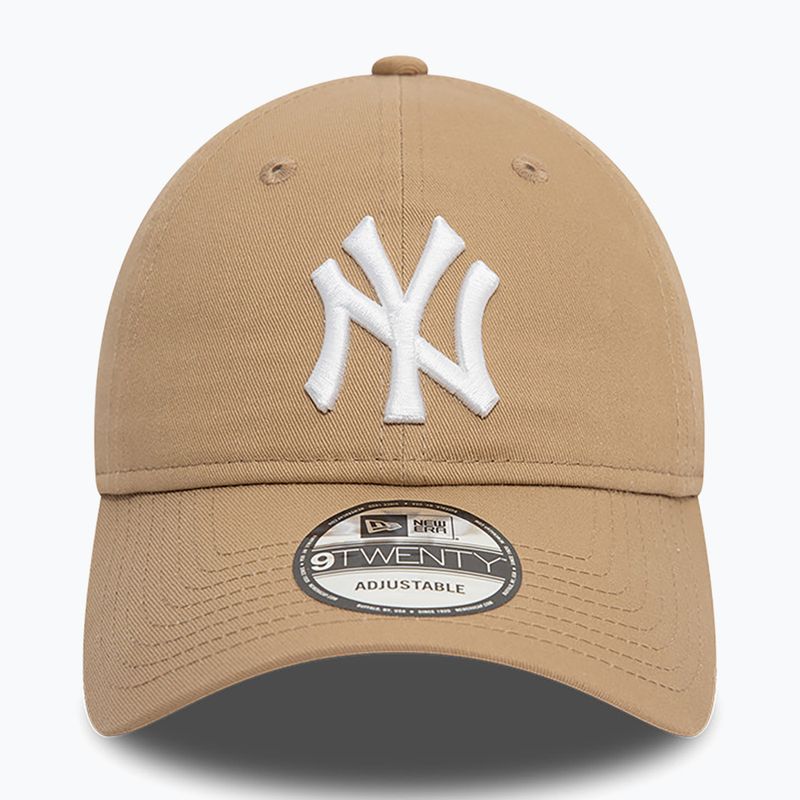 Бейсболка New Era League Essential 9Twenty New York Yankees світло-бежева 2