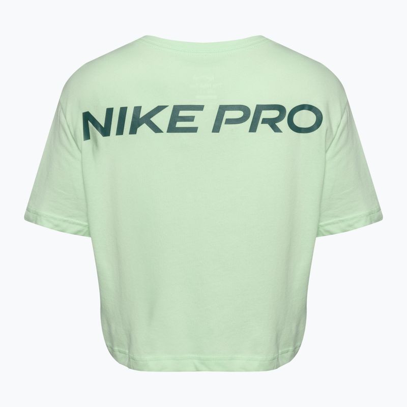 Футболка тренувальна жіноча Nike Pro Dri-Fit Cropped vapour green 2