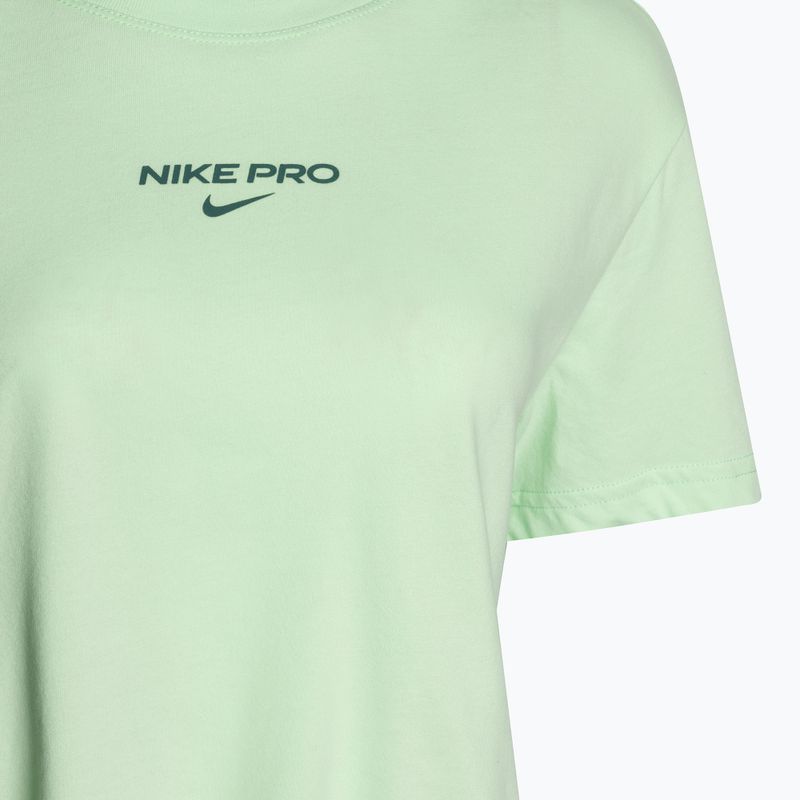 Футболка тренувальна жіноча Nike Pro Dri-Fit Cropped vapour green 3