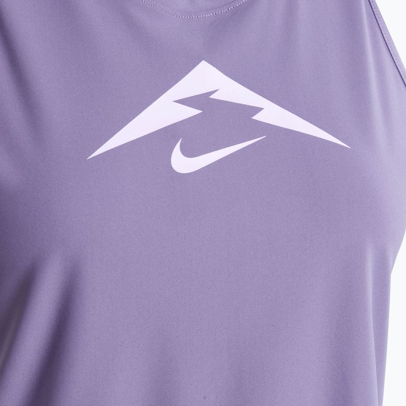 Топ для бігу жіночий Nike Trail Dri-Fit Graphic TT daybreak/lilac bloom 3