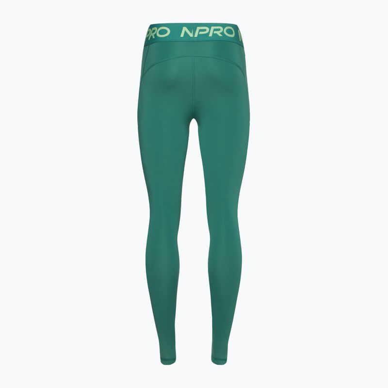 Легінси для тренувань жіночі Nike Pro Dri-FIT Mid-Rise 7/8 Graphic bicoastal/vapour green/white 2