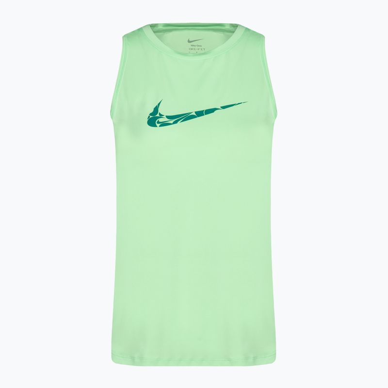 Топ для бігу жіночий Nike One Graphic Tank vapor green/bicoastal