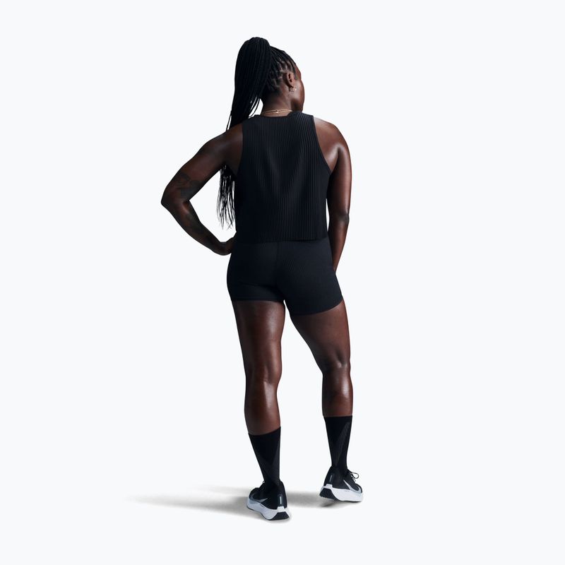 Футболка для бігу жіноча Nike AeroSwift Dri-Fit ADV Cropped Tank Top black/white 3