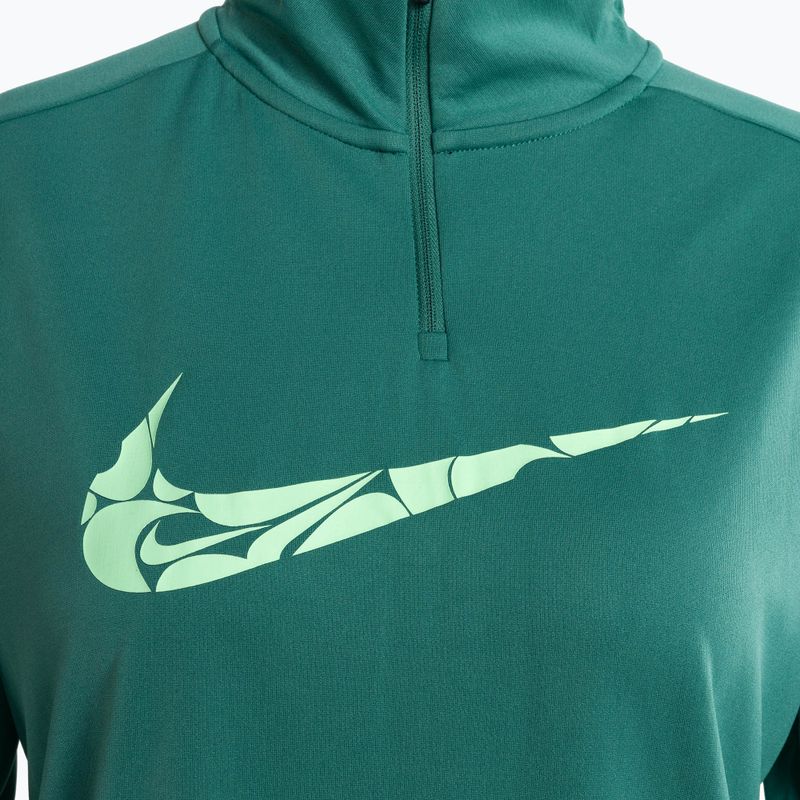 Кофта для бігу жіноча Nike Swoosh Dri-FIT 1/4-Zip Mid bicoastal/vapor green 3