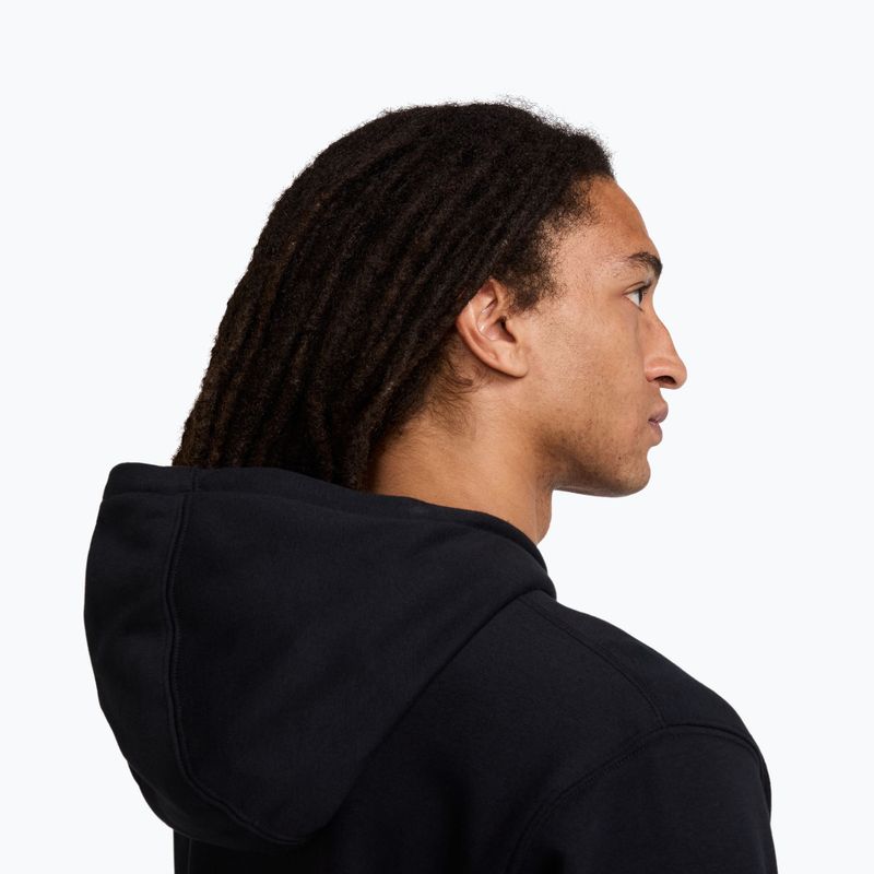 Кофта чоловіча Nike Club French Terry Pullover Hoodie black/black/white 5