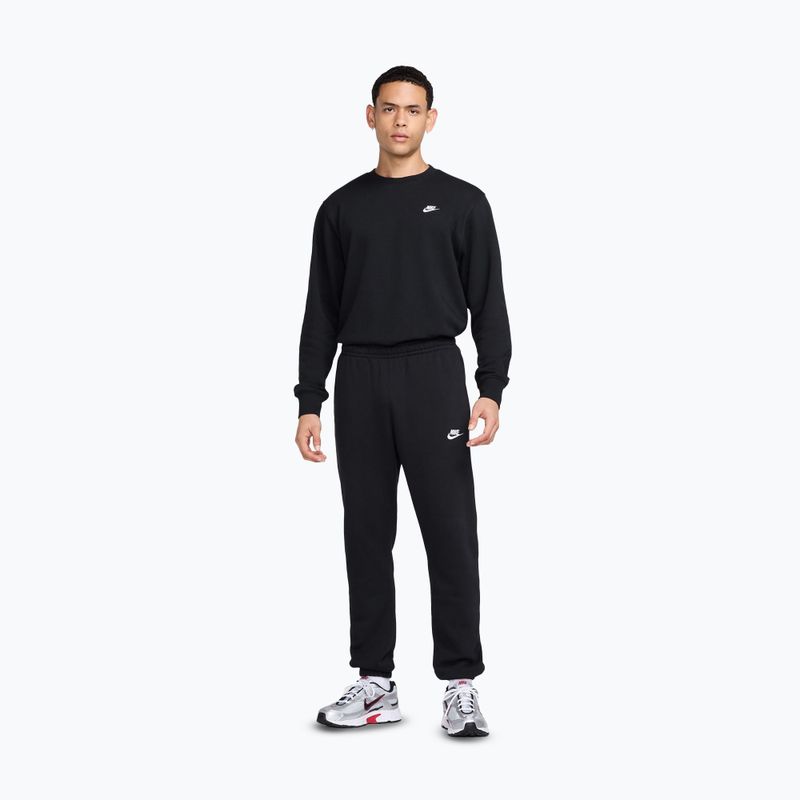 Кофта чоловіча Nike Club French Terry Crew black/white 2