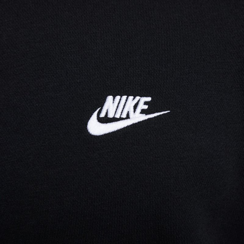 Кофта чоловіча Nike Club French Terry Crew black/white 5