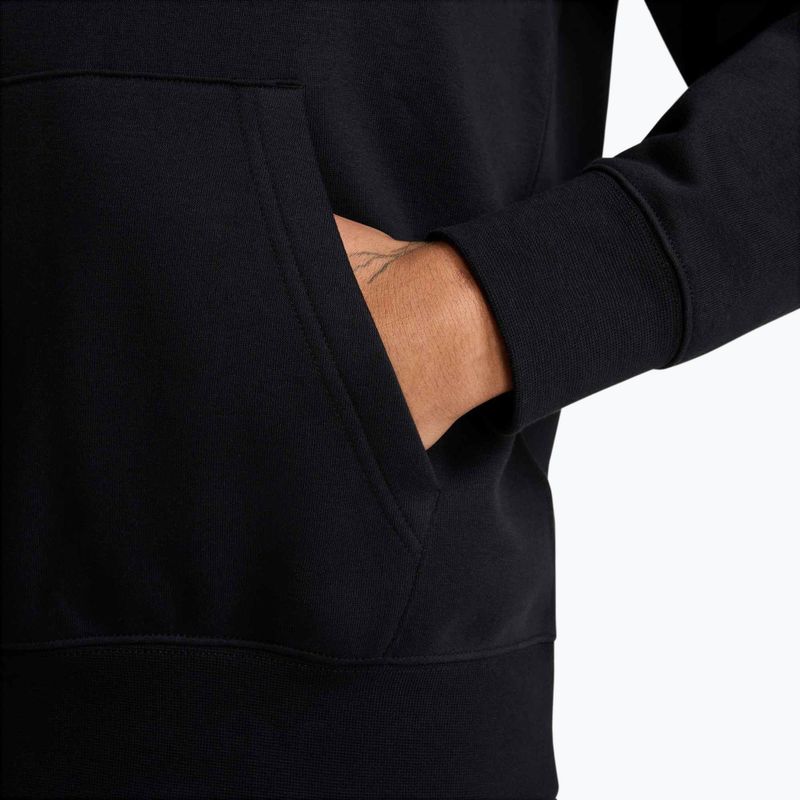 Кофта чоловіча Nike Club French Terry Pullover Hoodie black/black/white 6
