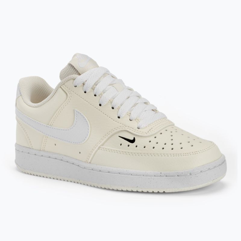 Кросівки жіночі Nike Court Vision Low Next Nature white / black / pale ivory