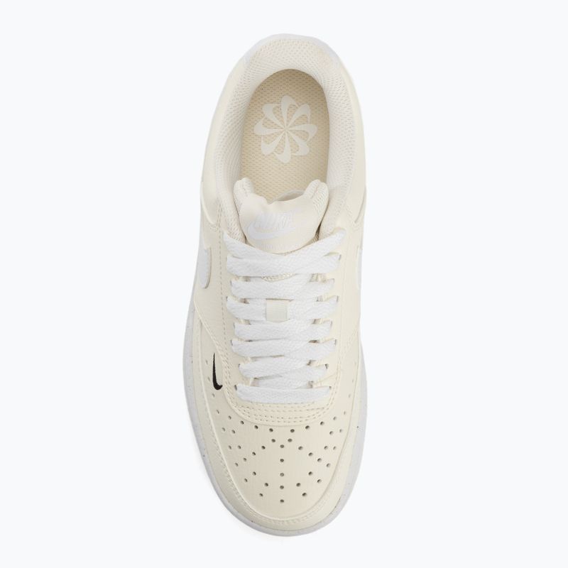 Кросівки жіночі Nike Court Vision Low Next Nature white / black / pale ivory 5