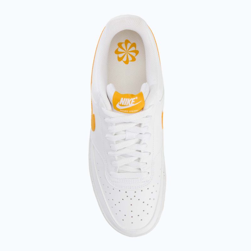 Кросівки чоловічі Nike Court Vision Low Next Nature white/university gold 5