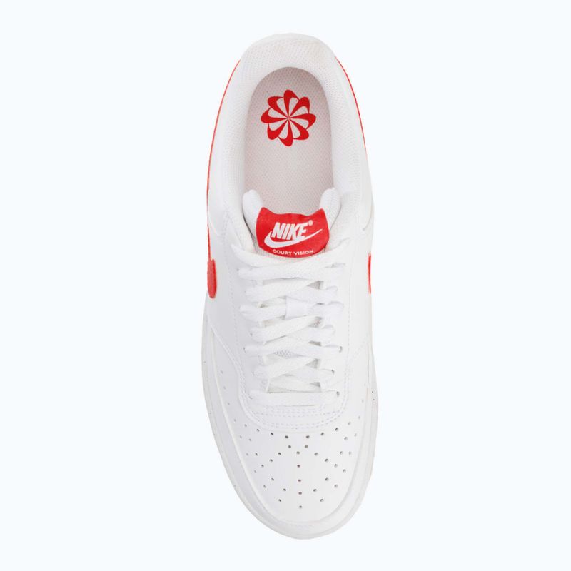 Кросівки чоловічі Nike Court Vision Low Next Nature white/university red 5