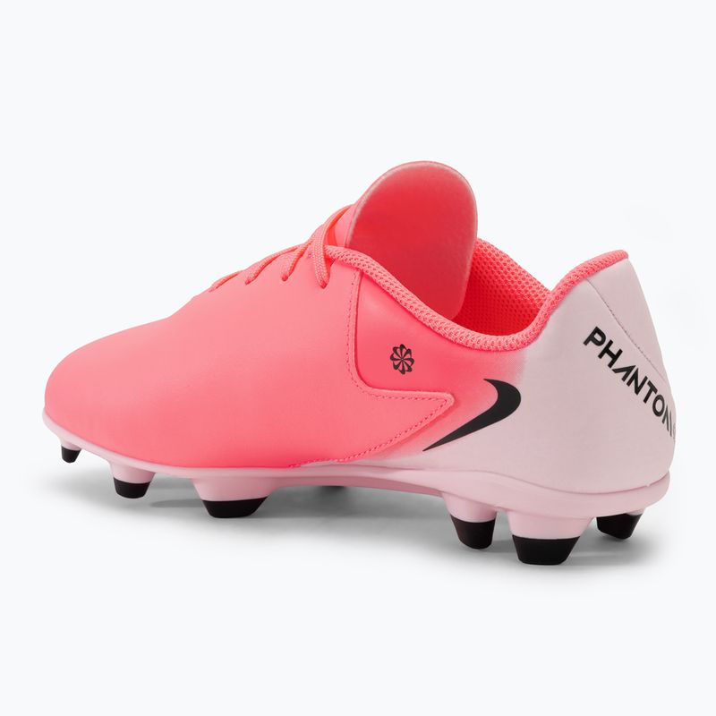 Кросівки футбольні дитячі Nike Phantom GX II Club FG/MG Junior sunset pulse/black 3