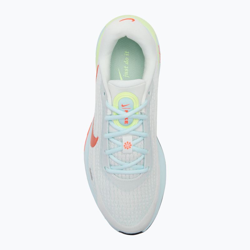 Кросівки для бігу жіночі Nike Journey Run summit white/glacier blue/barely volt/bright Crimson 5