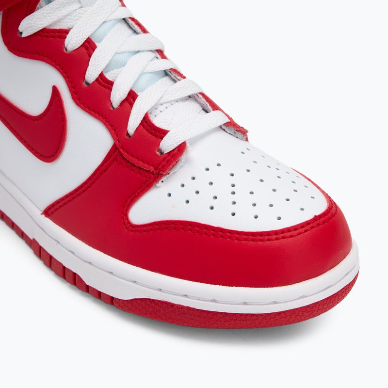 Кросівки Nike Dunk High white/university red 7