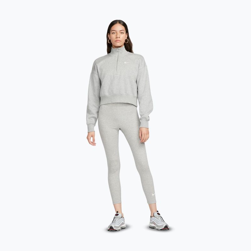 Жіночі легінси Nike Sportswear Classic dark grey heather/sail 2