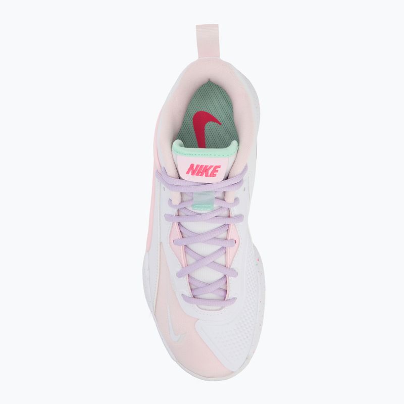 Кросівки волейбольні Nike Hyperset 2 SE white/hyper pink/mint foam/violet mist/pink foam 5
