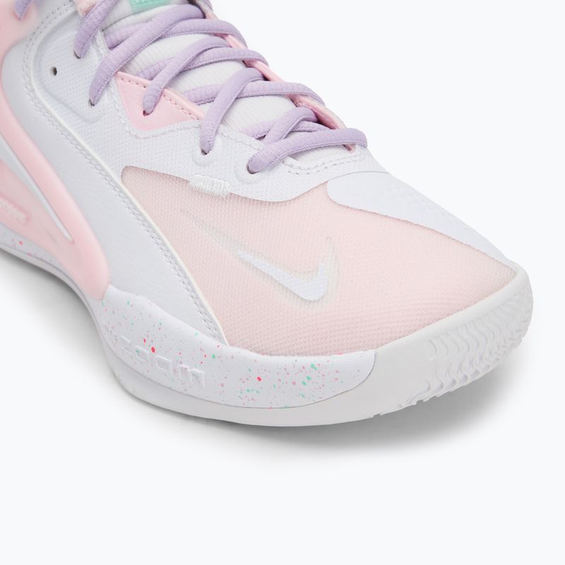Кросівки волейбольні Nike Hyperset 2 SE white/hyper pink/mint foam/violet mist/pink foam 7
