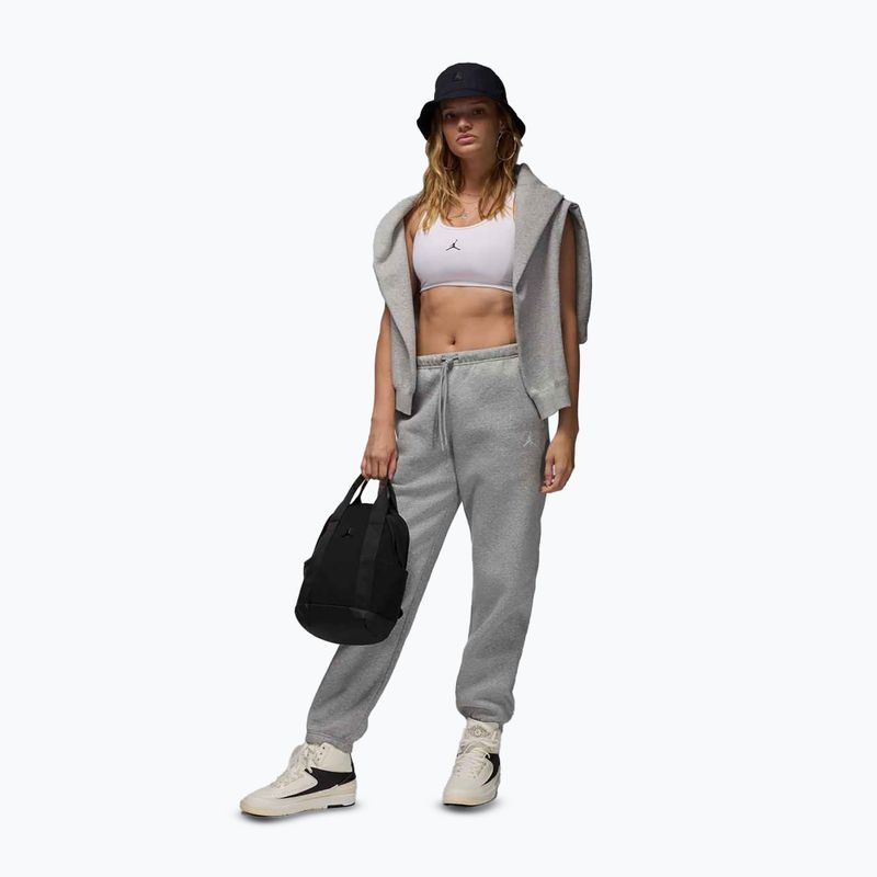Штани жіночі Jordan Brooklyn Fleece dark grey heather/white 2