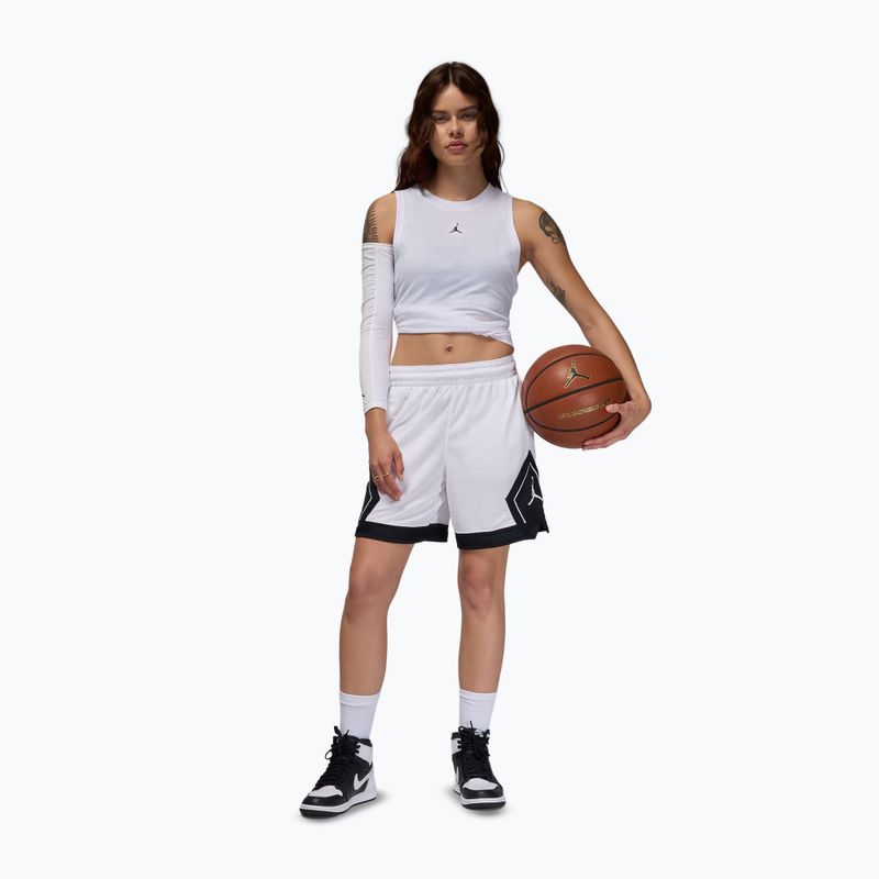 Жіночі баскетбольні шорти  Jordan Sport Diamond 4" white/black/black/white 2