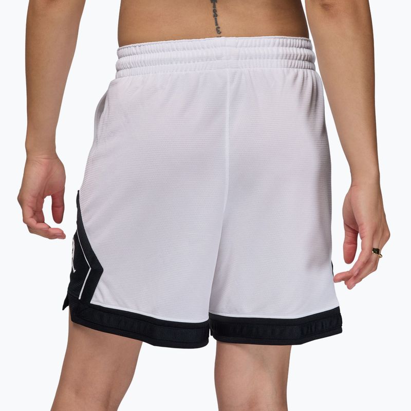 Жіночі баскетбольні шорти  Jordan Sport Diamond 4" white/black/black/white 4
