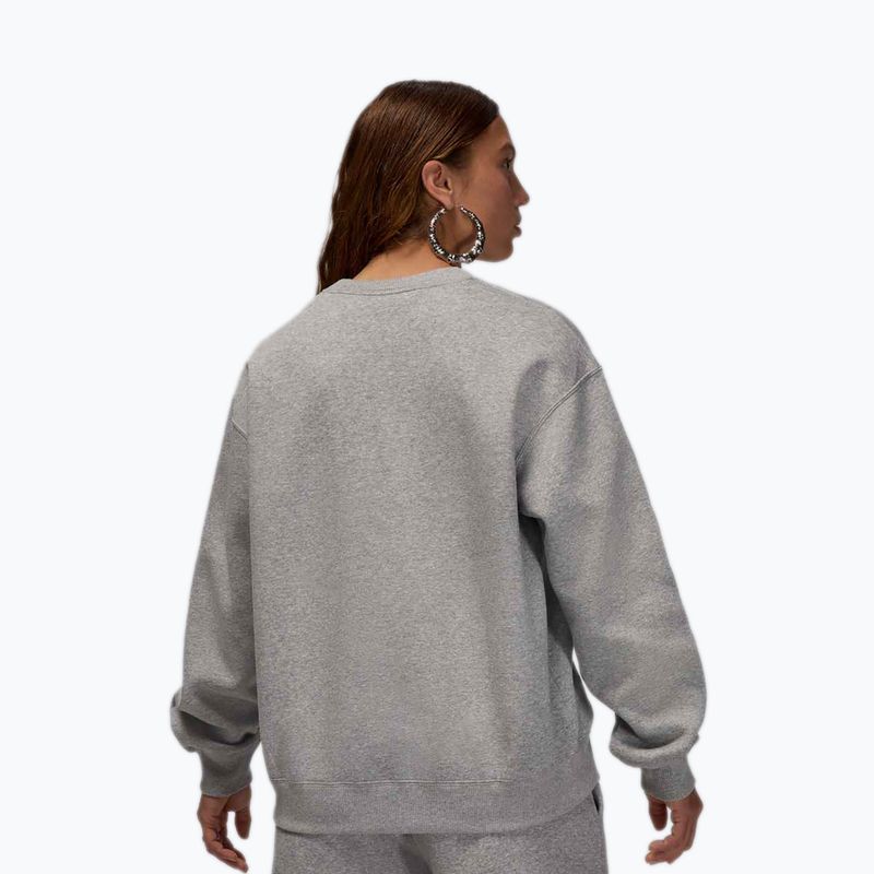 Кофта жіноча Jordan Brooklyn Fleece dark grey heather/white 3