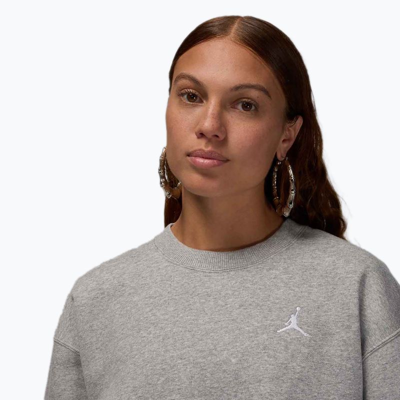 Кофта жіноча Nike Jordan Brooklyn Fleece dark grey heather/white 4