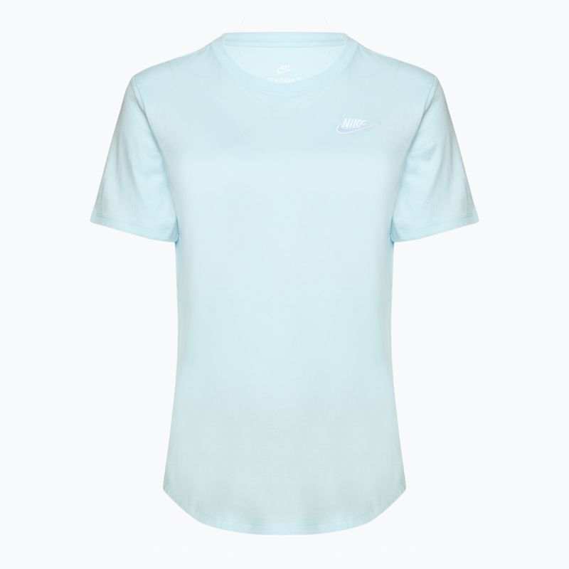 Футболка жіноча Nike Sportswear Club Essentials glacier blue/white