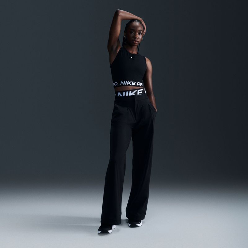 Топ для тренувань жіночий Nike Pro Dri-Fit black/white 6