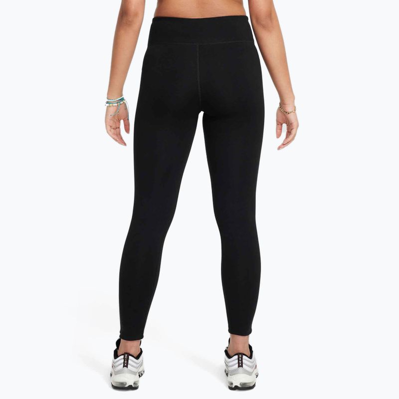 Легінси дитячі Nike Sportswear Classic High-Waisted black/white 3