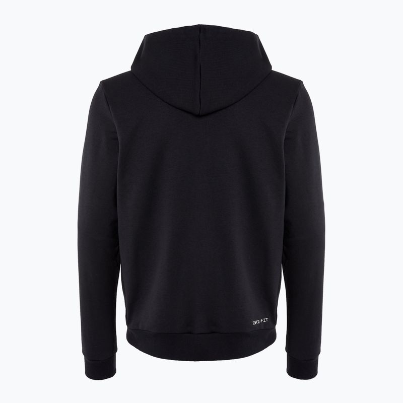 Кофта баскебольна чоловіча Nike Standard Issue Dri-Fit Full-Zip Hoodie black/pale ivory 2