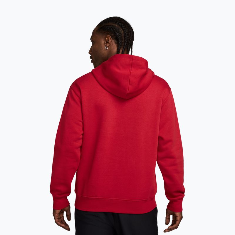 Кофта чоловіча  Jordan Brooklyn Fleece gym red/white 2