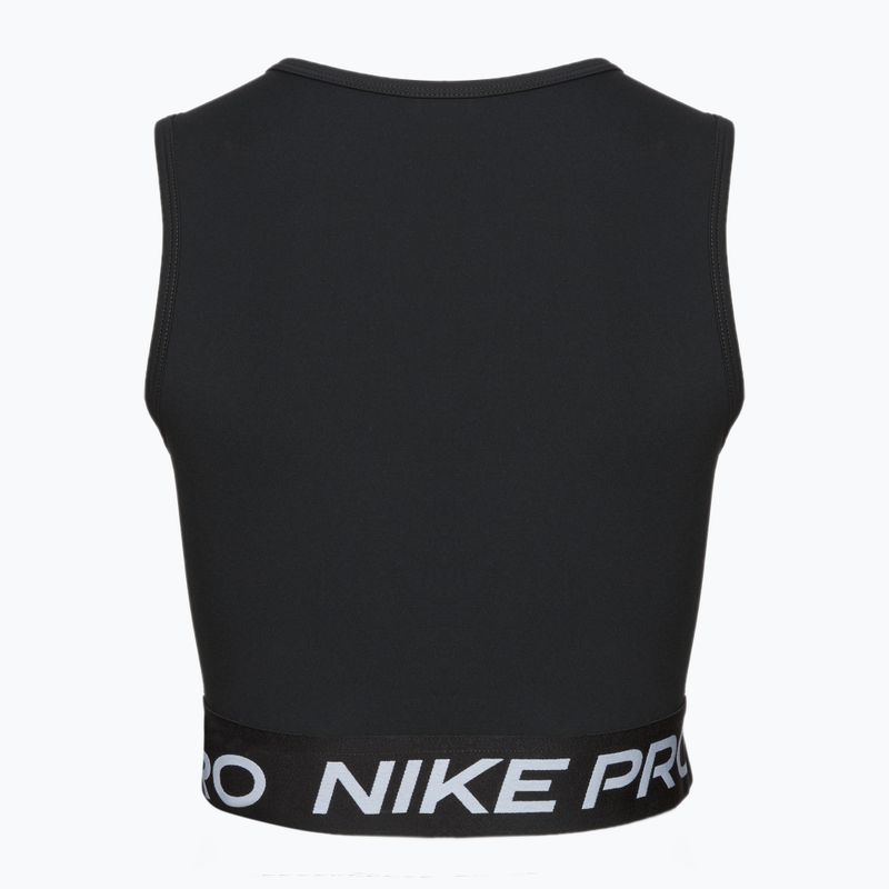 Топ для тренувань жіночий Nike Pro Dri-Fit black/white 2