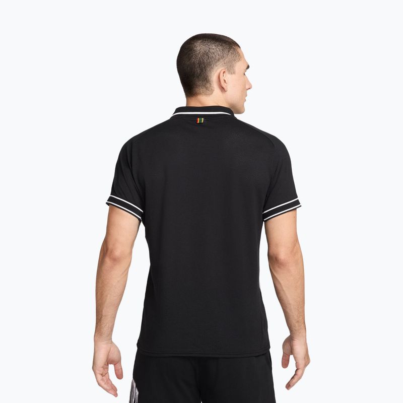 Чоловіча тенісна футболка Nike Court Heritage Polo black/white 3