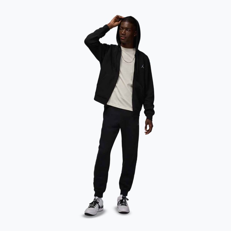 Чоловіча толстовка Jordan Brooklyn Fleece Full Zip black/white 2