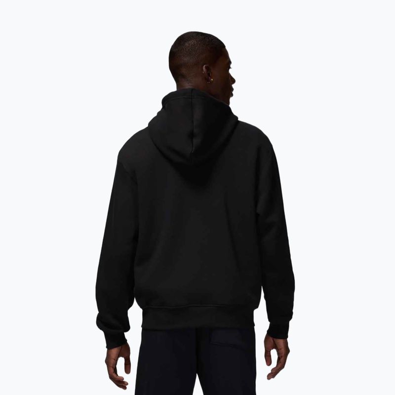 Чоловіча флісова толстовка Nike Jordan Brooklyn Fleece Full Zip black/white 3