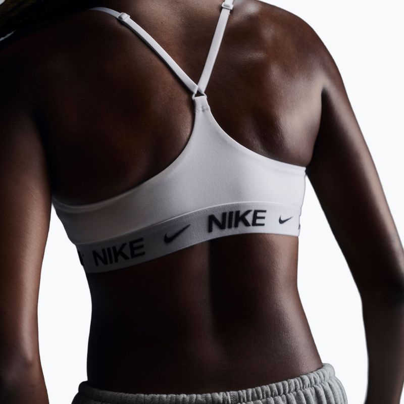 Тренувальний бюстгальтер Nike Dri-Fit Indy Light Support white/black 3