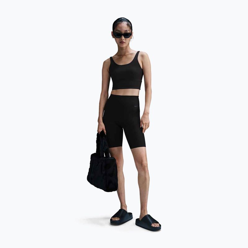Бюстгальтер для тренувань Nike Zenvy Rib Light Support Longline black/black 2