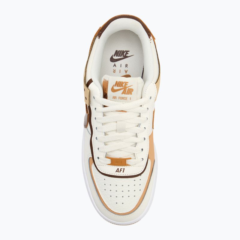 Кросівки жіночі Nike Air Force 1 Shadow sail/flax/sesame/brown 5