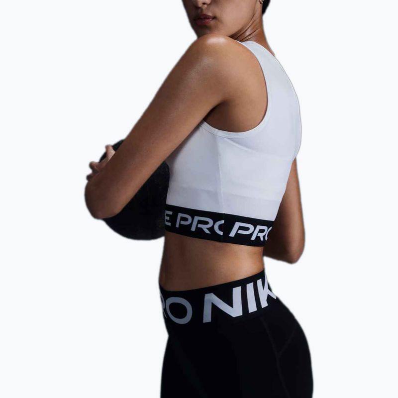 Жіноча тренувальна футболка Nike Pro Dri-Fit white/black 5
