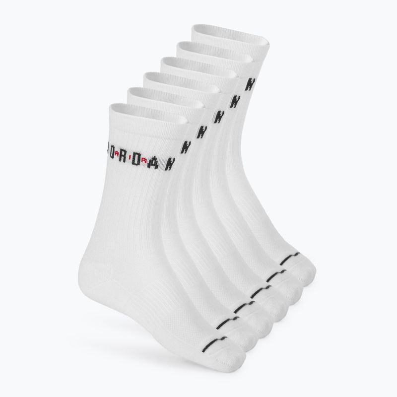 Шкарпетки Nike Jordan Everyday Crew 6 пар white/gym red/black
