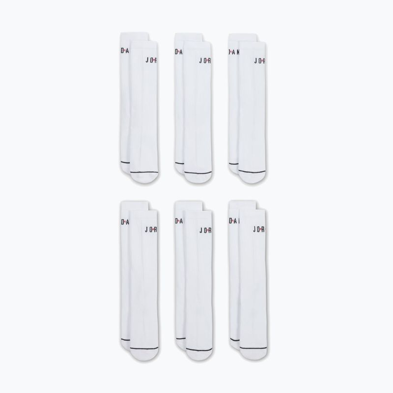 Шкарпетки  Jordan Everyday Crew 6 pairs white/gym red/black 6
