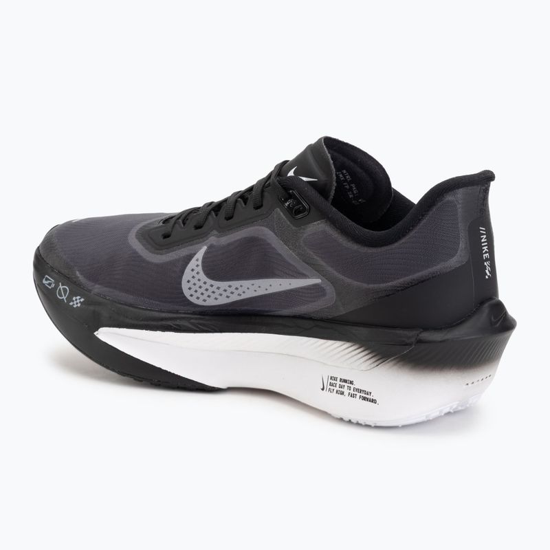 Кросівки для бігу жіночі Nike Zoom Fly 6 black/light smoke grey/white 3