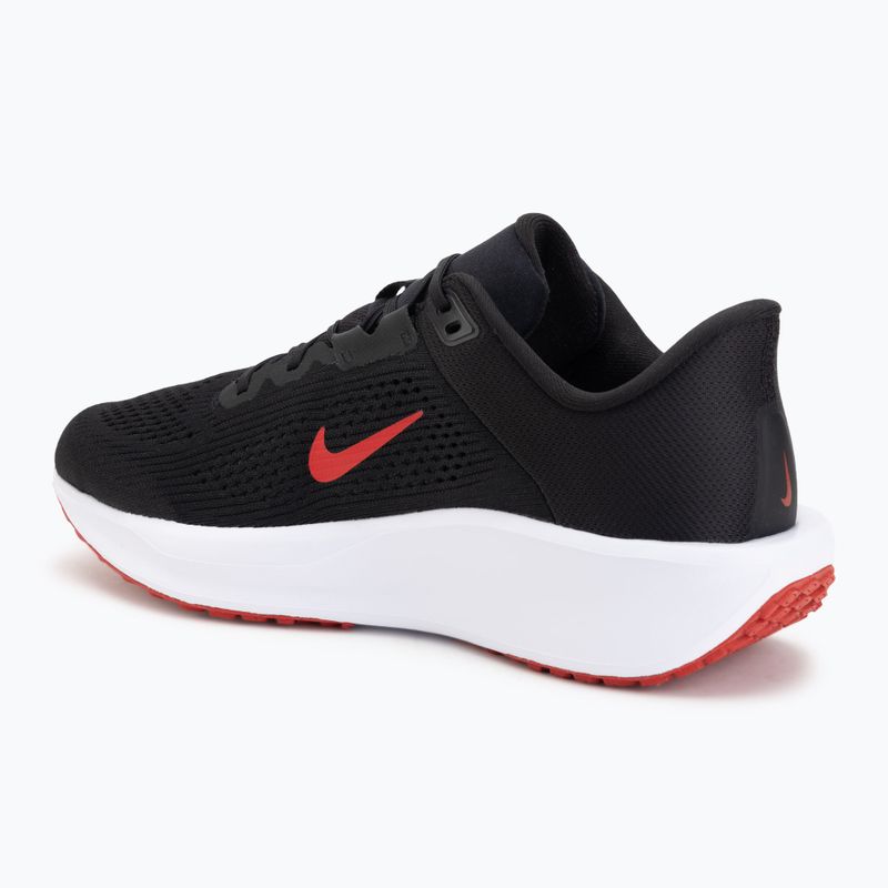 Buty do biegania męskie Nike Quest 6 black/white/dark smoke grey/university red 3