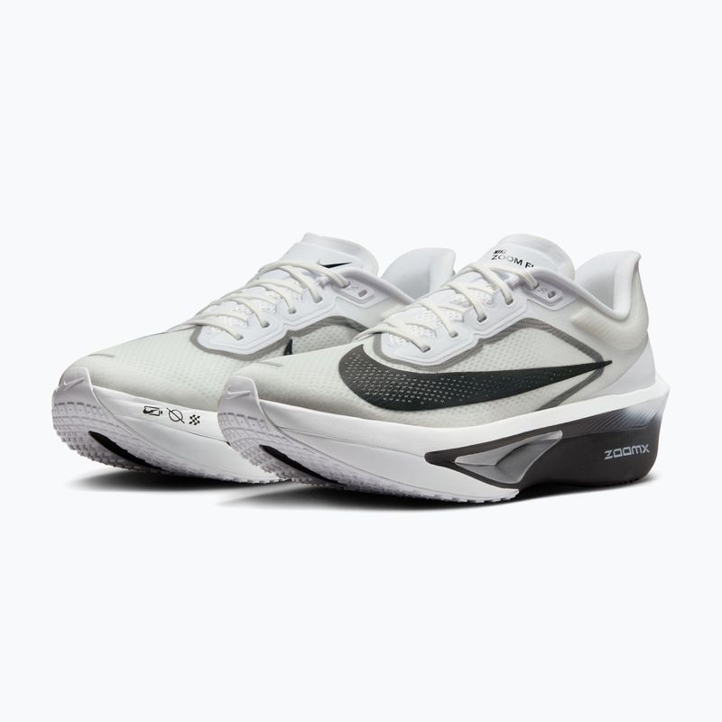Кросівки для бігу чоловічі Nike Zoom Fly 6 white/smoke grey/metallic silver/black 10