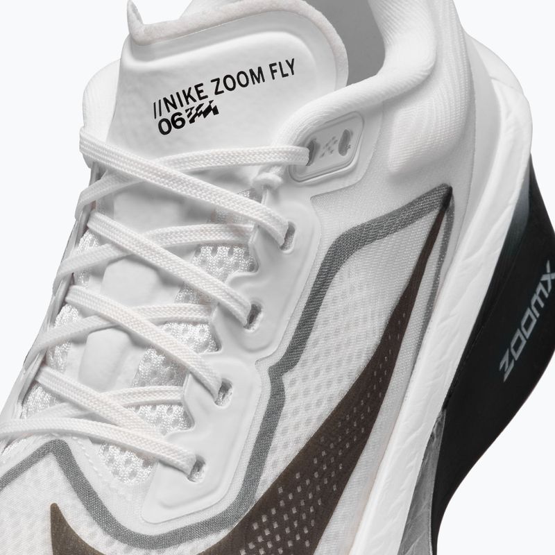 Кросівки для бігу жіночі Nike Zoom Fly 6 white/smoke grey/metallic silver/black 8