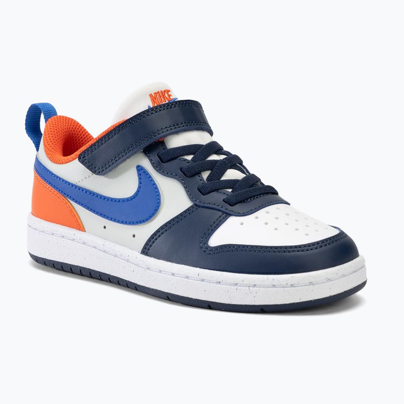 Кросівки дитячі Nike Court Borough Low Recraft white/navy/orange